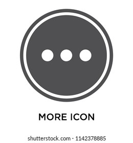 More icon vector isolated on white background for your web and mobile app design, More logo concept