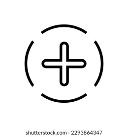 More icon vector. read more illustration sign. plus symbol.