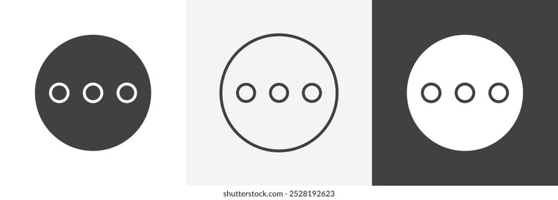 More icon.Trendy modern flat linear vector illustration on white background.
