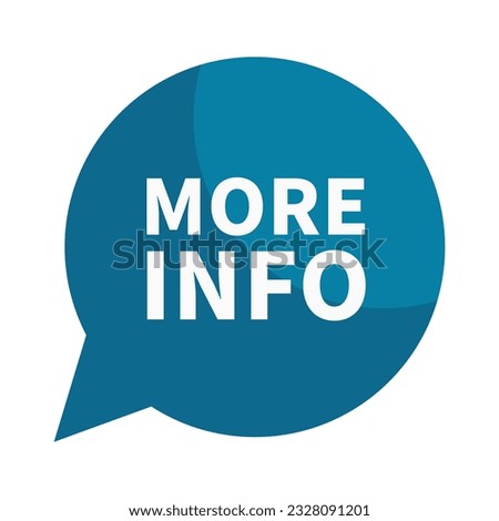 More Info In Blue Color And Circle Shape For Information

