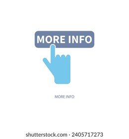 more info concept line icon. Simple element illustration. more info concept outline symbol design.