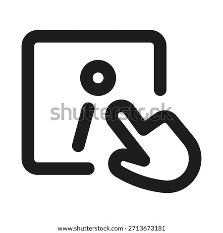 More Info Line Icon. Professional minimalist symbol designed as a premium vector line icon for additional details, information, and data

