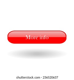 More info red vector button for a site