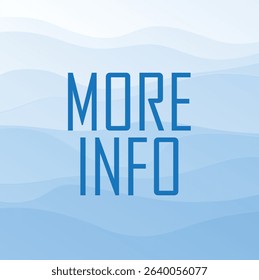 More info sign on white background	