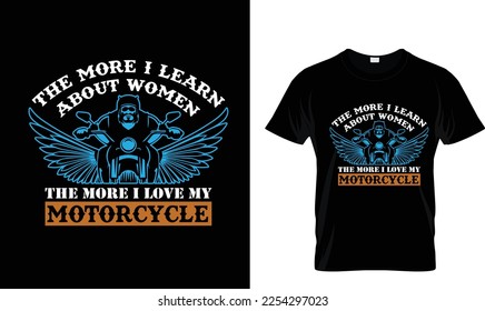 THE MORE I LEARN ABOUT WOMEN..T Shirt Design.
