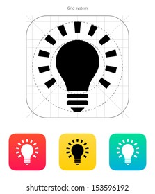 More light icon on white background. Vector illustration.