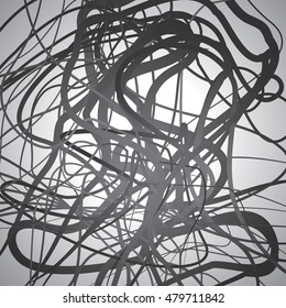 More lines, abstract composition  background, a tangle shapes, vector design art