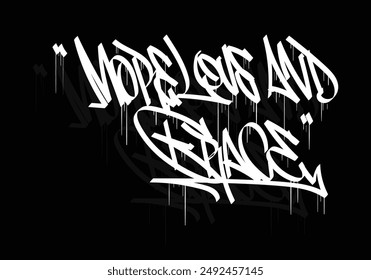 MEHR LIEBE UND GNADE Graffiti Tag Stil Design