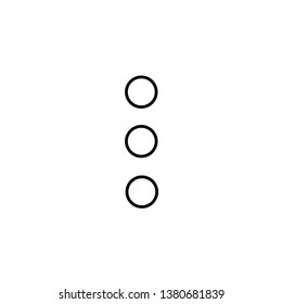 More Menu icon. concept web buttons. vector illustration. Flat design style