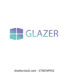A more modern logo window. The window represents a window that is strong and resistant to cold temperatures. Very modern and minimalist window curves.