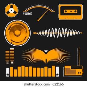 More music-related brushes. Check out the first collection in my gallery. (Vectors 44)