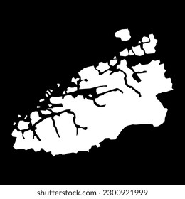 More og Romsdal county map, administrative region of Norway. Vector illustration.