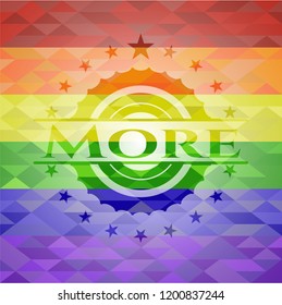 More on mosaic background with the colors of the LGBT flag