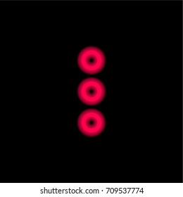 More red glowing neon ui ux icon. Glowing sign logo vector