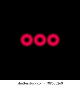 More red glowing neon ui ux icon. Glowing sign logo vector
