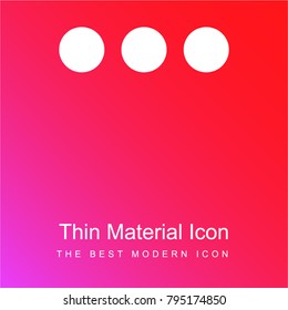 More red and pink gradient material white icon minimal design