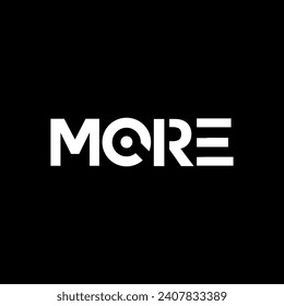 More simple text logo design