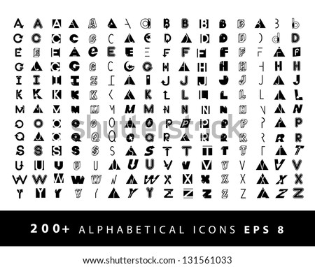 more than 200 alphabetical icons symbol stock vector royalty free no more than symbol