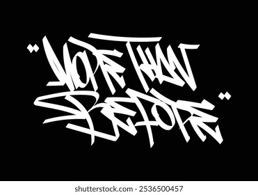 MAIS DO QUE ANTES graffiti design de estilo tag