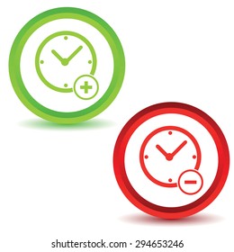 More time icons set. Simple illustration of two more time icons vector isolated on white background