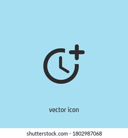 More time vector icon illustration. Ui/Ux. Premium quality.