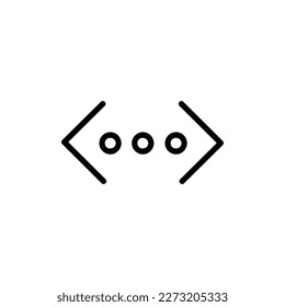 More Vector Icon, Outline style, isolated on white Background.