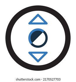 More vertical Circle line icon