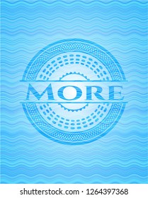 More water wave representation badge background.