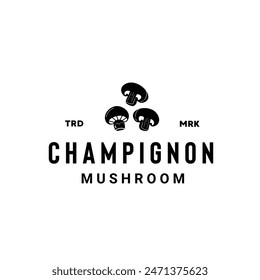 Morel mushroom logo illustration suitable for vegetable shops and gardens