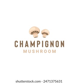 Morel mushroom logo illustration suitable for vegetable shops and gardens