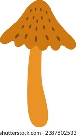 Morel Mushroom Plant Vector Illustration