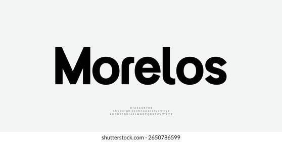 Morelos calligraphy alphabet capital lettering a to z font family