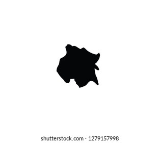 Morelos outline map Mexico state