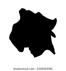 Mapa del estado de Morelos, división administrativa del país de México. Ilustración vectorial.