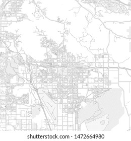 Moreno Valley, California, USA, bright outlined vector map with bigger and minor roads and steets created for infographic backgrounds.