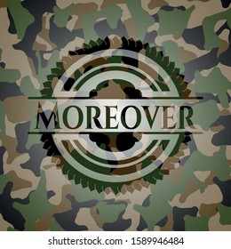 Moreover camouflage emblem. Vector Illustration. Detailed.