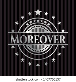 Moreover silver shiny emblem]. Vector Illustration. Mosaic.