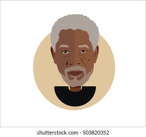 Morgan Freeman Vector Illustration