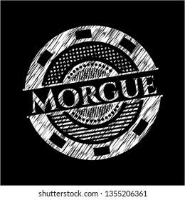 Morgue chalkboard emblem