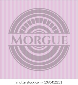 Morgue retro pink emblem