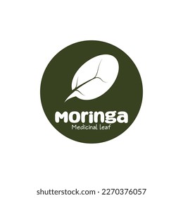 moringa leaf nature icon vector illustration template design