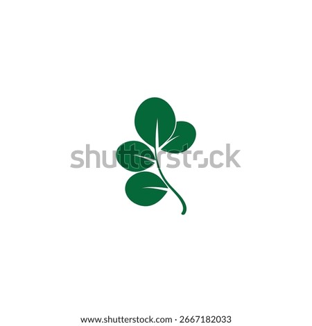 moringa leaf nature icon vector illustration template design