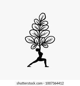 Moringa logo design, healty logo, beauty logo design inspiration, natural yoga logo design inspiration