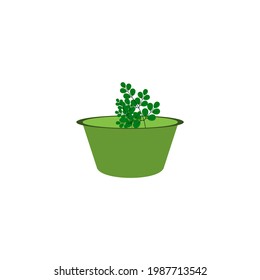 Moringa Oleifera Logo Design Vektorgrafik