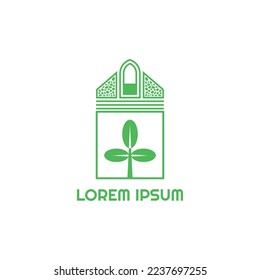 Moringa plant logo. Traditional health logo