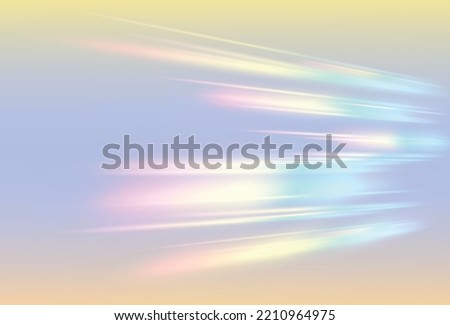 Morion light effect. Rainbow background. Prism crystal rainbow lights