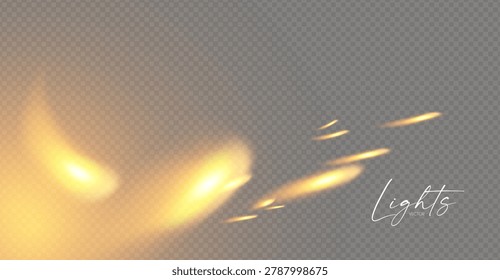 Morion light effect. Shining magic background. Transparent refraction elements.