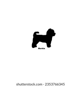 Morkie dog silhouette dog breeds Animal Pet