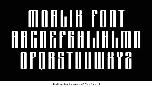 Morlix Blackletter Decorative Display Font. Morlix Blackletter Decorative Display Font. With bold tall and sharp stroke, fun character. To give you an extra creative work.