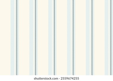 Mormal lines textile vector, customized vertical fabric pattern. T0s stripe background seamless texture in sea shell and light colors palette.